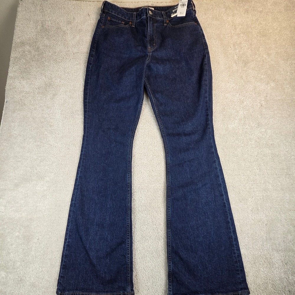 Abercrombie & Fitch Curve Love Mid Rise Bootcut Jeans Dark Wash 29 Long NWT